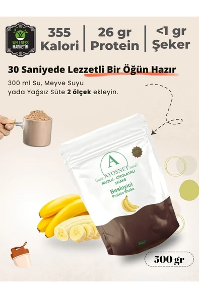 MUZ ÇİKOLATA AROMALI SHAKE 500 GR - 3