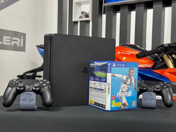 PlayStation 4 Slim 1TB Çift Kol + Fifa 19 Oyun CD’si (İKİNCİ EL) - 4