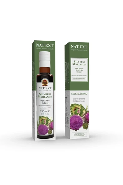 Nat Ext Sılybum Marıanum Deve Dikeni Enginar Hindiba Sıvı Ekstraktları Karışımlı 250 Ml. - 1