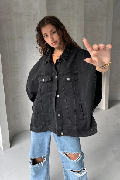 Denim Kolsuz Cepli Ceket - 3