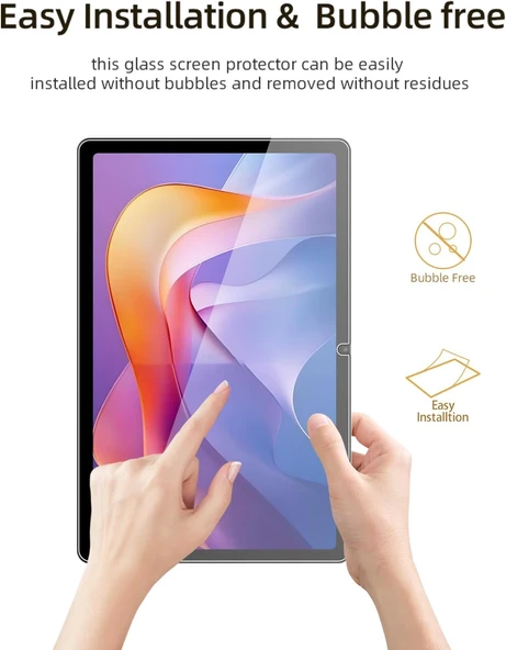 Xiaomi Redmi Pad 2 11 Inç 2025 Nano Kırılmaz Ekran Koruyucu Şeffaf Cam Tam Uyumlu - 6