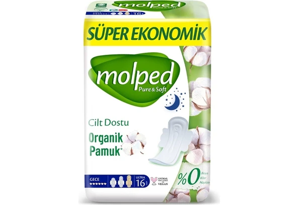 MOLPED PURE & SOFT SÜPER EKO GECE 16'LI