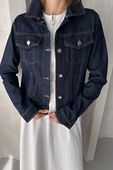 Relaxed Fit Denim Ceket - 5
