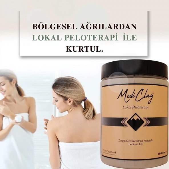 MEDİ CLAY LOKAL PELOTERAPİ BENTONİT KİLİ 1000 ML - 4