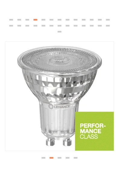 Osram Ledvance 6w=50w Eşdeğer Dimlenebilir Gu10 Duylu 3000K Gün Işığı (Sarı Işık) G Enerji 350Lm Led Spot Ampul - 4