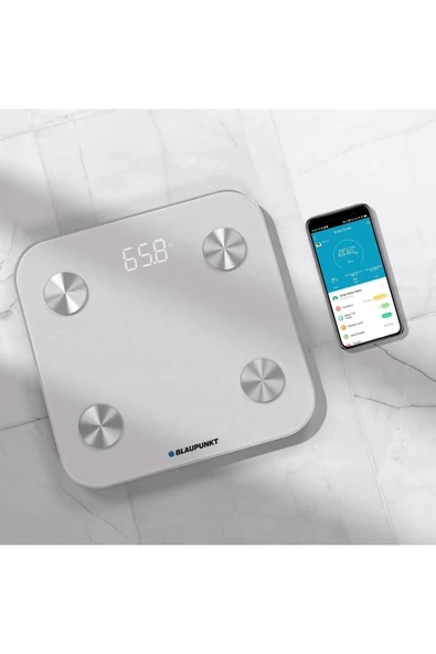 Blaupunkt SW500 Body Master Smart Bluetooth Tartı Baskül Beyaz - 7