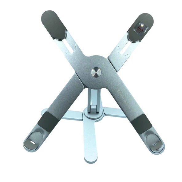 Venture VNT-8001 Ayarlanabilir Katlanabilir 15.6" Alüminyum 360° Döner Başlıklı, Yükseklik ve Eğim Ayarlı, Kaymaz Yüzeyli Notebook Stant Kılıflı - 7