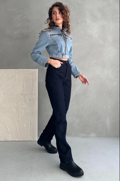 Normal Bel Boru Paça Straight Jean - 6172 - 3