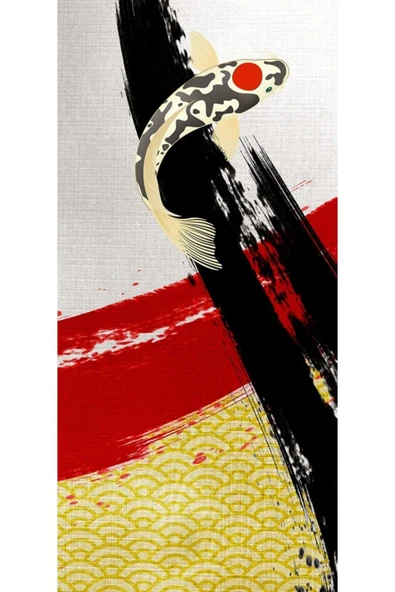 Ying Yang Iki Parça Canvas Tablo (30x70) - 3
