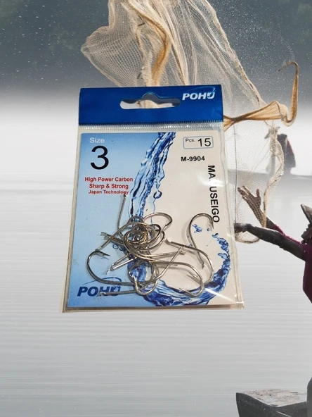 Pohu M-9904 Sb 3/0 10'lu Paket  Olta Iğnesi