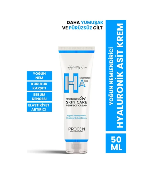 PROCSİN YOĞUN NEMLENDİRİCİ HYALURONİK ASİT KREM 50 ML