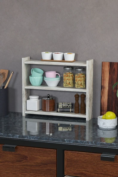 Mutfak Rafı Tezgah Üstü Organizer Efes - 8