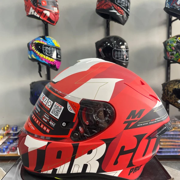 Targo Pro Bıger C5 Kapalı Kask Mat Kırmızı