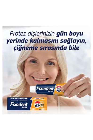 Fixodent Plus Diş Protez Yapıştırıcı Tat İçermez Krem 40 gr - 7