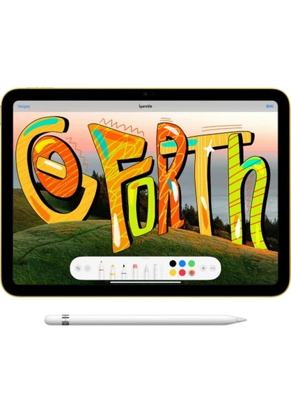 iPad 10. Nesil Wi-Fi 256 GB 10.9" MCMF4TU/A Mavi Aksesuarsız Tablet - 5