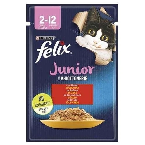 Felix Sığır Etli Yavru Kedi Yaş Maması 85 Gr ürün görseli 1