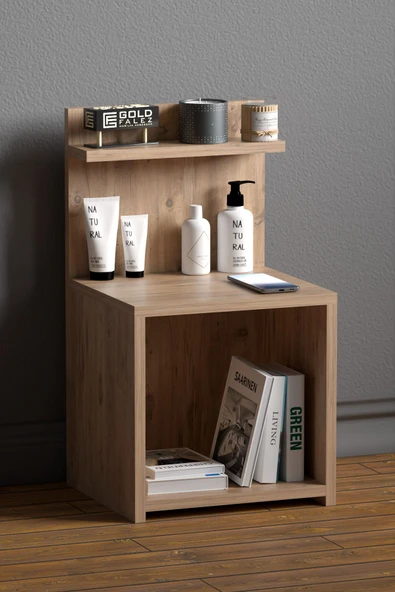 Komodin Raf Salon Ofis Dolabı Ceviz - 2