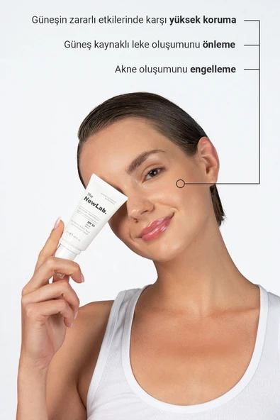 THE NEWLAB AKNE VE LEKE ÖNLEYİCİ GÜNEŞ KREMİ (50 SPF) - 3