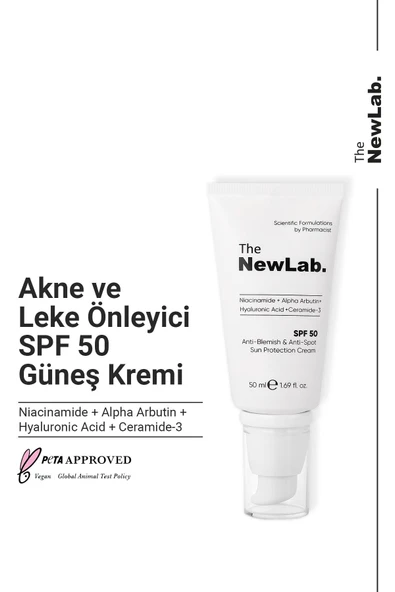 THE NEWLAB AKNE VE LEKE ÖNLEYİCİ GÜNEŞ KREMİ (50 SPF)