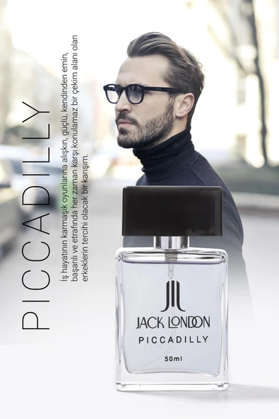 JACK LONDON EDT ERKEK PARFÜM PİCCADİLLY 50 ML | FRESH, MARİN | MİSKET LİMON, BERGAMOT, DENİZ NOTALAR - 4