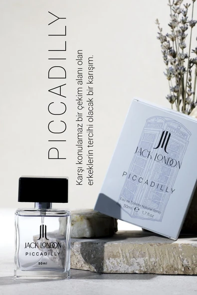 JACK LONDON EDT ERKEK PARFÜM PİCCADİLLY 50 ML | FRESH, MARİN | MİSKET LİMON, BERGAMOT, DENİZ NOTALAR - 6