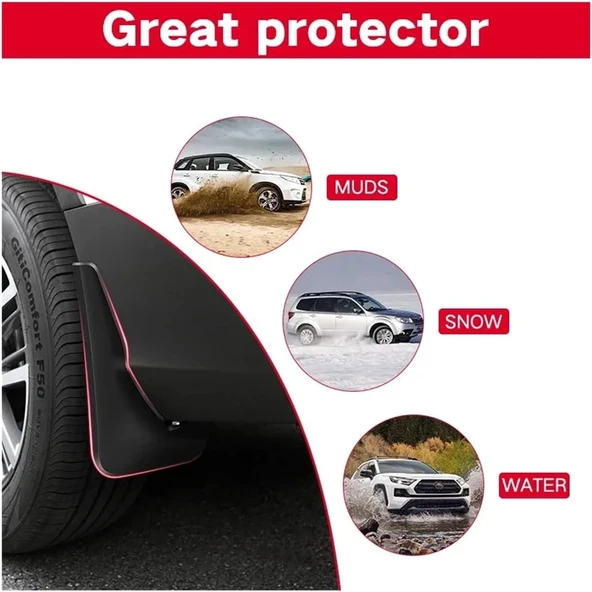 Tiggo 8 Pro Paçalık Tozluk Çamurluk Siyah 4'lü - 4