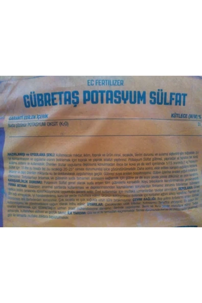 Potasyum Sülfat Toz Gübre 25 kg - 4