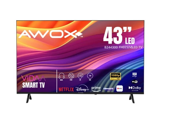 Awox B244300FH Full HD 43" 109 Ekran Uydu Alıcılı Smart LED TV