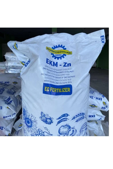 GREENCERT Gübre Ekmekçioğlulları Çinko Sülfat Heptahidrat 25 kg