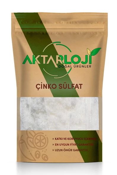 aktarloji 1 Kg Çinko Sülfat Gübresi Çinko Sülfat Heptahidrat Çinko Tuzu ürün görseli 1