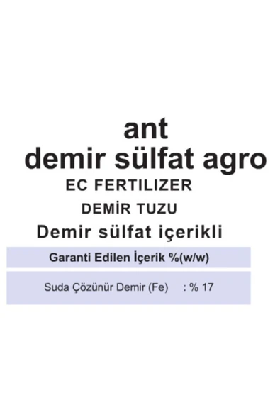 Demir Sülfat  Kara Boya 1 Kg - 2