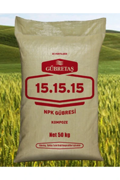 GÜBRETAŞ 15-15-15 Npk Dengeli Gübre 50kg ürün görseli 1