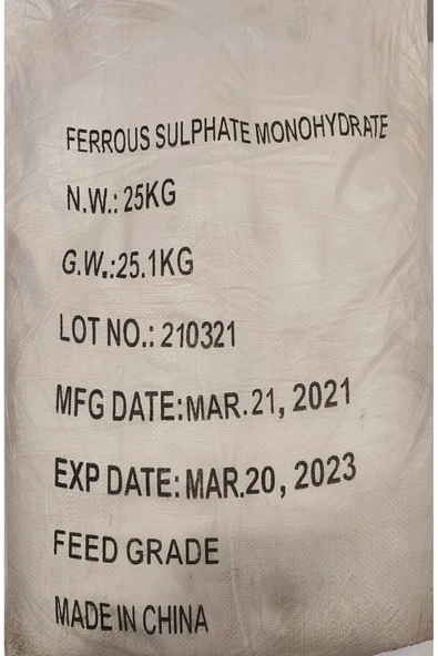 Demir Sülfat Monohidrat (25 Kg)
