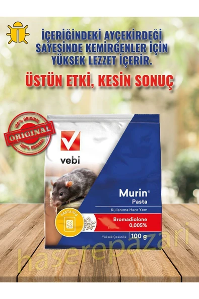 Vebi Murin Pasta Fare İlacı 100Gr - 3