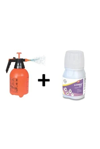 Bayer 50 ml K-othrine Sc 50 Kokusuz Genel Amaçlı Haşere Öldürücü 2lt Manuel Sprey Pompa