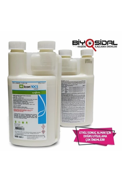 BİYOSİDAL MARKET Icon 10 Cs 500 ml Genel Haşere Ve Böcek Ilacı ( Skt 02.2027 ) - 4