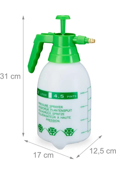 Janissary Basınçlı Dezenfekte Ilaçlama Pompası Ilaç Püskürtücü 2 Lt - 3