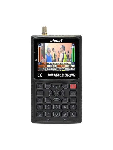 ALPSAT 5 HD PRO GÖRÜNTÜLÜ UYDU BULUCU*AHD*TVI*CVI TEST CİHAZI * SATFİNDER AS05-HDPRO ürün görseli 1