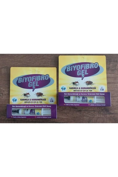 belsav çevre sağlığı Biyofibro Gel 5gr X 2 (iki) Adet Hamamböceği & Karınca Jeli ürün görseli 1