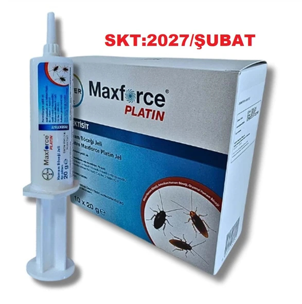 Bayer Maxforce Platin Hamamböceği Jel ilacı  (20.gr)-SKT:2027/2