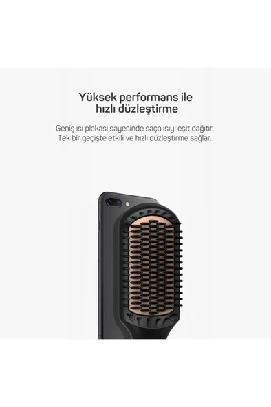 Arzum AR5068 Superstar Touch Saç Düzleştirici Fırça - Siyah - 4
