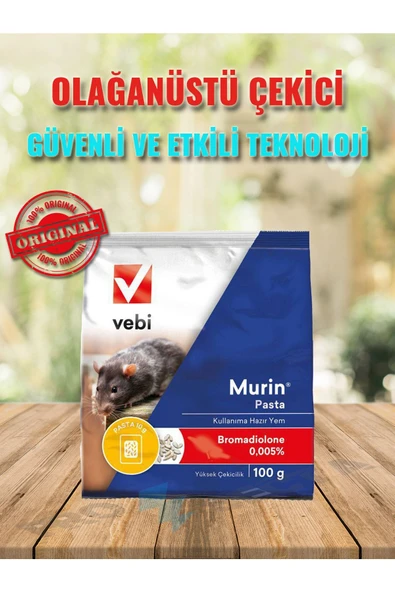Vebi Murin 100gr Kullanıma Hazır Fare Zehiri - 2