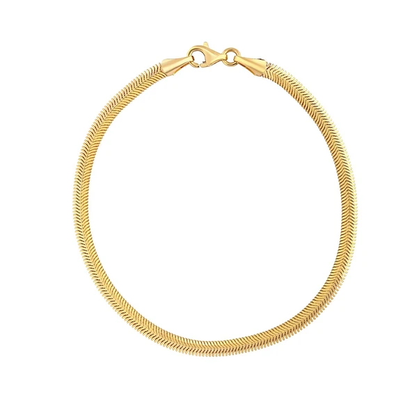 AgaKulche İtalyan Ezme Balık Sırtı 3,30 mm Altın Bileklik ürün görseli 1