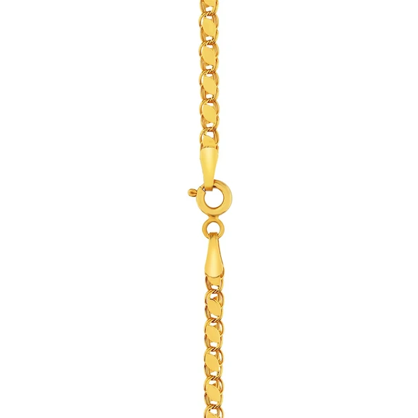AgaKulche Aynalı 5,2 mm Altın Zincir - Resim 4