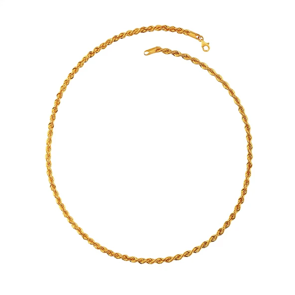 AgaKullche Halat 3,6 mm Altın Zincir - 2