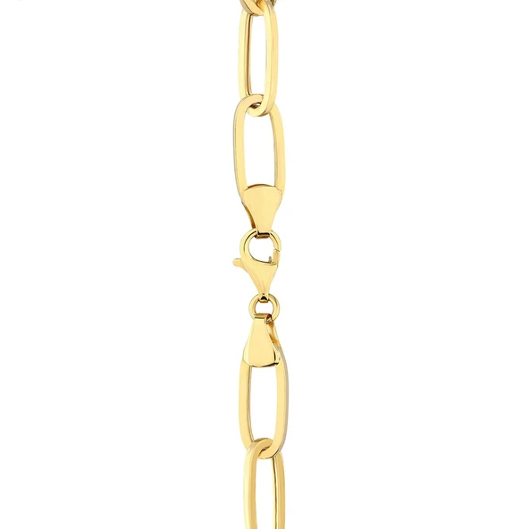AgaKulche Ataç 7,5 mm Altın Zincir - Resim 4
