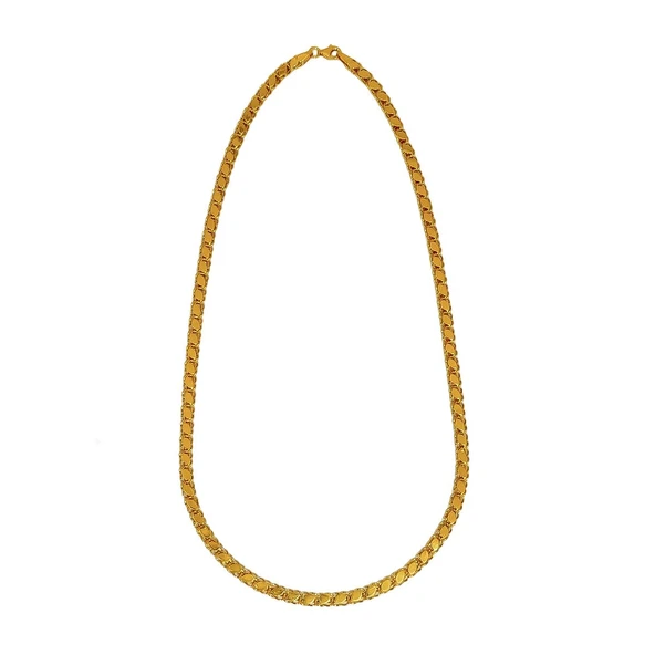 AgaKulche Aynalı 5,2 mm Altın Zincir - 5