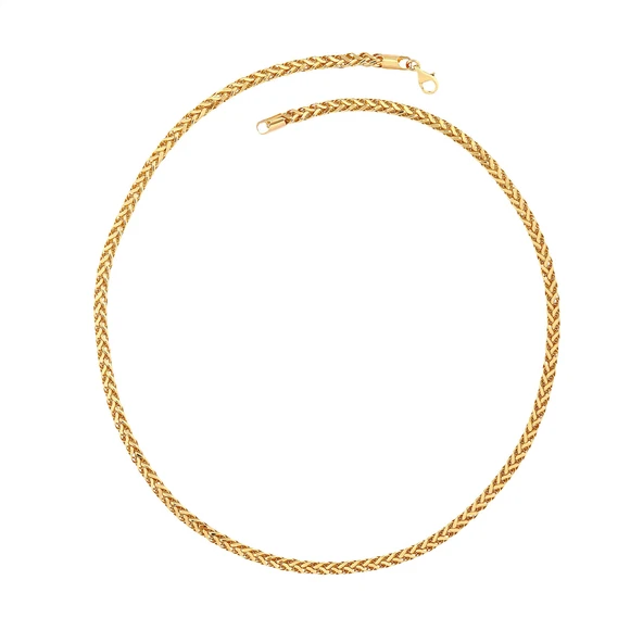 AgaKulche Kare Palmiye 3,3 mm Altın Zincir - Resim 2