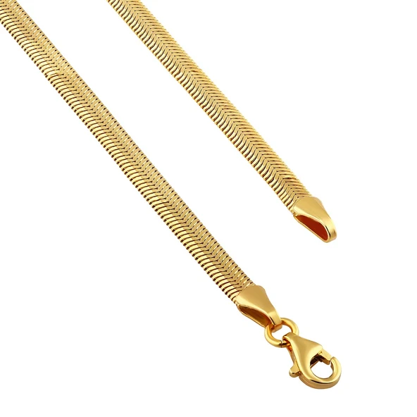 AgaKulche İtalyan Ezme Balık Sırtı 2,5 mm Altın Zincir - Resim 3