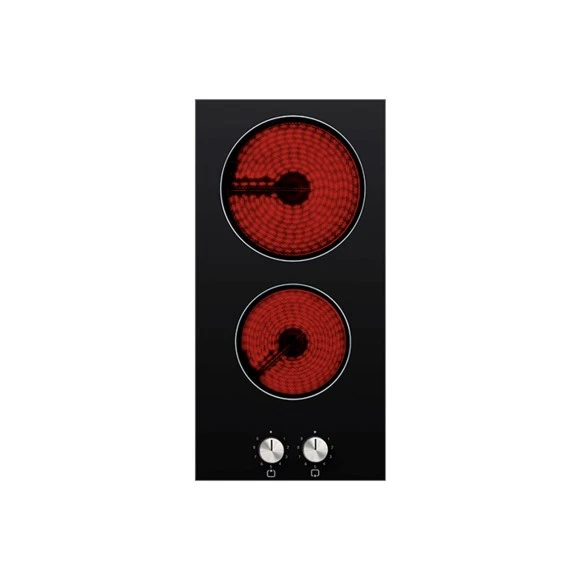 Luxell Siyah Domino Vitroseramik Cam Set Üstü Ocak (V3-02)